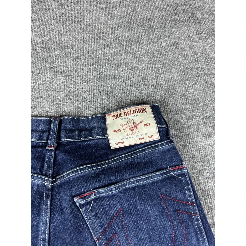 True Religion Rocco Relaxed Skinny Jeans Mens 29 Blue Dark Wash Denim Rap Y2K